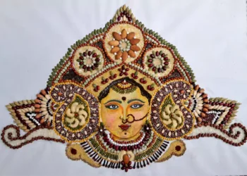  డ్రైఫ్రూట్స్‌, మసాలాలతో దుర్గమ్మ ప్రతిరూపం