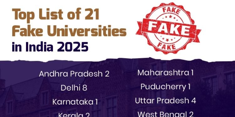 దేశంలో 22 ఫేక్ యూనివర్సిటీలు గుర్తింపు లేకుండా డిగ్రీలు ఇస్తున్నాయి – యూజీసీ హెచ్చరిక