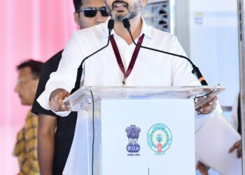 pm modi learship boots the economy of india says nara lokesh