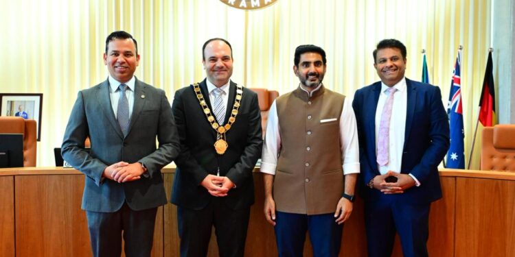 ఆంధ్రప్రదేశ్ ప్రధాన నగరాల అభివృద్ధిపై పారమట్టా లార్డ్ మేయర్ మార్టిన్ జైటర్‌తో మంత్రి లోకేష్ సమావేశం