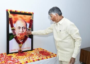 సర్దార్ పటేల్ జయంతి సందర్భంగా సీఎం చంద్రబాబు నివాళులు