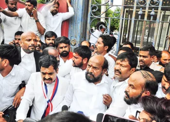 హైకోర్టులో ప్రసంగిస్తున్న ఆర్‌.కృష్ణయ్య