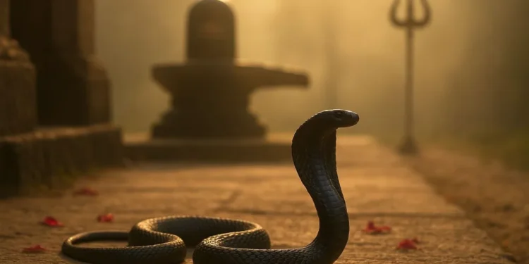 నెల్లూరులో శివాలయంలో నాగుపాము దర్శనం