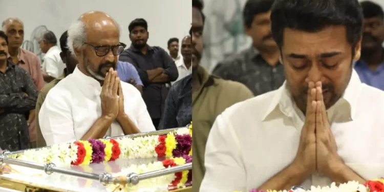 AVM శరవణన్: నిర్మాత శరవణన్కి నివాళులు అర్పించిన సూర్య