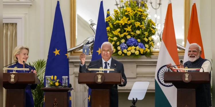 భారత్–ఈయూ FTA ఒప్పందం పూర్తైంది.. రూ.6.9 లక్షల కోట్ల లాభం, 90% ఉత్పత్తులకు సుంకం లేదు.