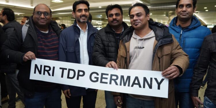 దావోస్ పర్యటనకు బయల్దేరిన లోకేష్‌కు యూరోప్‌లో ఘన స్వాగతం