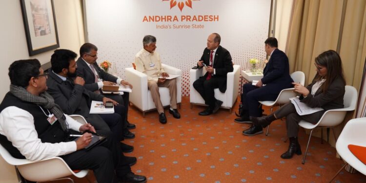దావోస్ లో బిజీ బిజీగా సీఎం చంద్రబాబు
