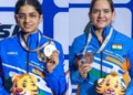 ఆసియా షూటింగ్ చాంపియన్‌షిప్‌లో ఆకృతికి రజతం.. అంజుమ్‌కు కాంస్యం