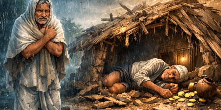 పిసినారి పుల్లయ్యకు లోభం నేర్పిన గుణపాఠం