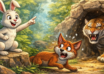 కుందేలు తెలివికి నక్కకు గట్టి పాఠం