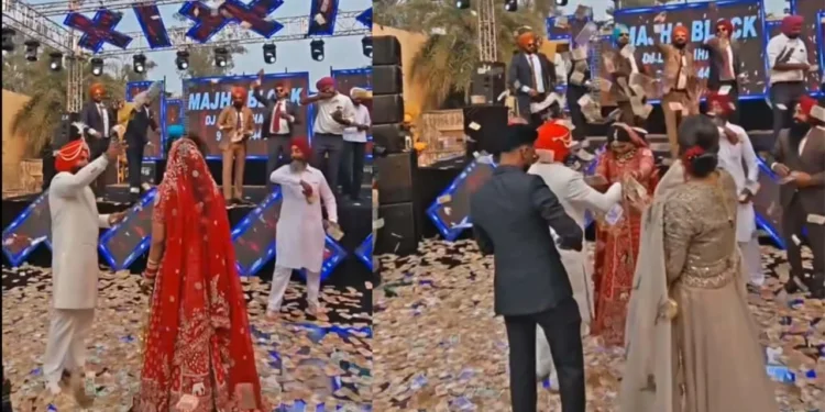 పెళ్లి స్టేజ్‌పై కరెన్సీ నృత్యం-సోషల్ మీడియాలో సంచలనం