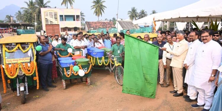 స్వచ్ఛ రథం ప్రారంభం… పరిశుభ్ర ఆంధ్రకు మరో ముందడుగు