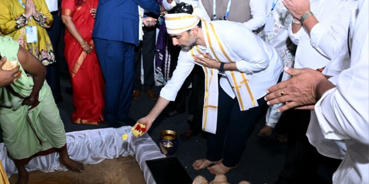 అనకాపల్లిలో బ్లూ జెట్ హెల్త్ కేర్ యూనిట్కు శంకుస్థాపన- మంత్రి నారా లోకేష్ చేతుల మీదుగా భూమిపూజ