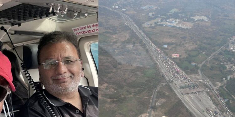 8 గంటలు ట్రాఫిక్‌లో చిక్కుకున్న వ్యాపారవేత్త… చివరికి హెలికాప్టర్‌లో బయటకు!