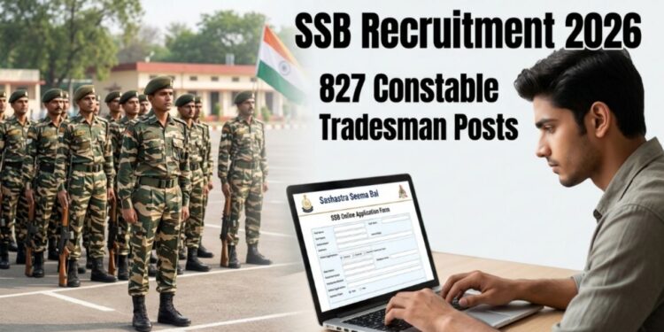 827 కానిస్టేబుల్ ట్రేడ్స్‌మెన్ పోస్టులకు దరఖాస్తులు ప్రారంభం