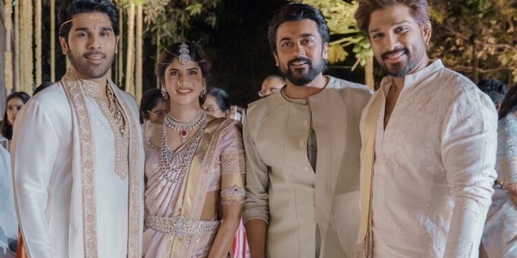 వైభవంగా అల్లు శిరీష్ వివాహంలో.. ప్రముఖుల సందడి