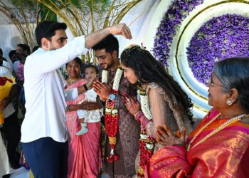 నందం అబద్దయ్య కుటుంబ వివాహ వేడుకలో మంత్రి లోకేష్ సందడి