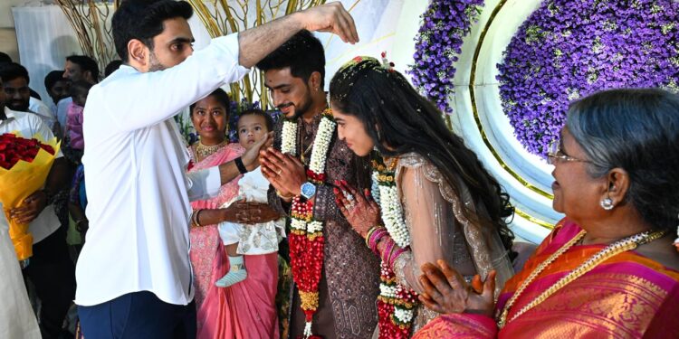 నందం అబద్దయ్య కుటుంబ వివాహ వేడుకలో మంత్రి లోకేష్ సందడి