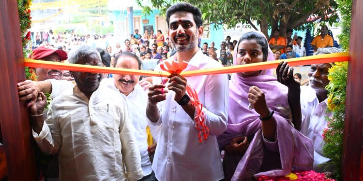 మంగళగిరిలో మంత్రి నారా లోకేష్ చేతుల మీదుగా కమ్యూనిటీ హాల్ ప్రారంభం!