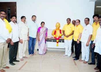 టీడీపీ జాతీయ కార్యాలయంలో అమరజీవి పొట్టి శ్రీరాములు జయంతి వేడుకలు.