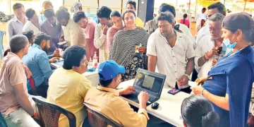 మంగళగిరిలో తెదేపా కార్యకర్తలకు ప్రత్యేక వైద్య శిబిరం