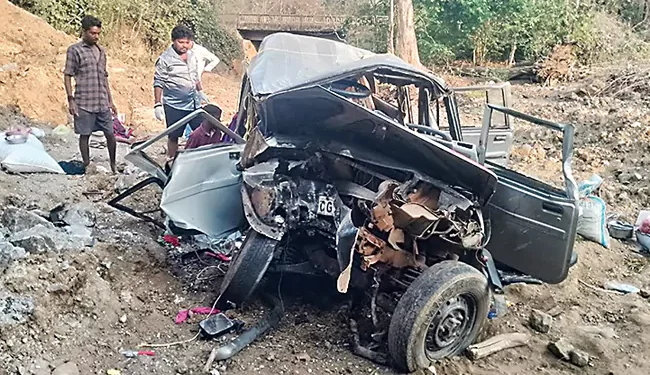 జాతీయ రహదారిపై ఘోర ప్రమాదం: మహిళ మృతి, ఆరుగురికి తీవ్ర గాయాలు