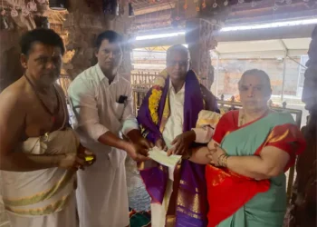 రామాలయం అన్నదాన ట్రస్టుకు రూ.1,00,116 విరాళం