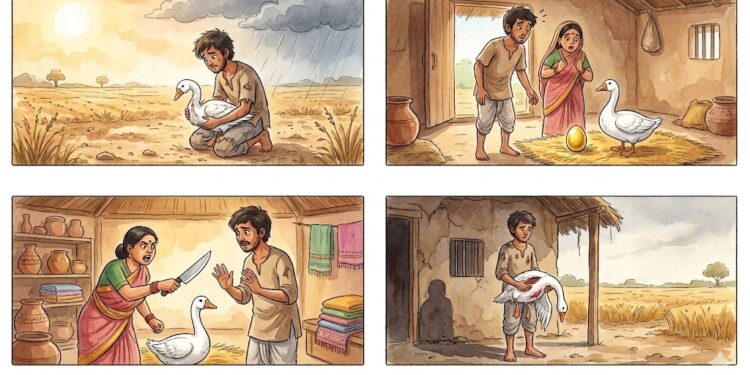 పేద రాము - బంగారు బాతు