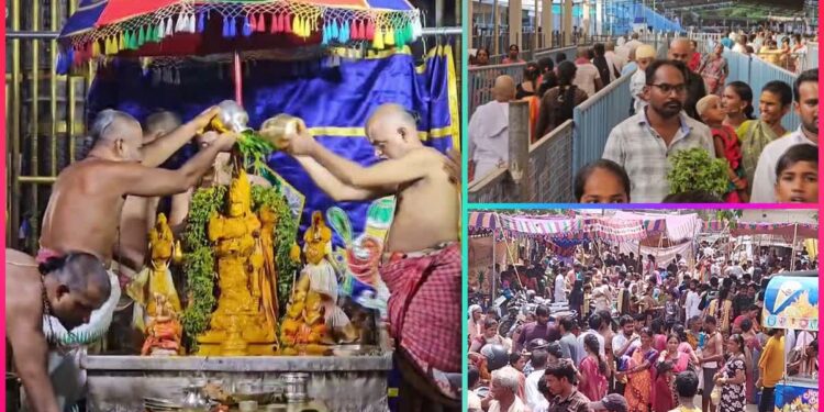 సింహాద్రి ఆలయంలో ఆధ్యాత్మిక సందడి: ఘనంగా చందనోత్సవం