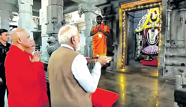 ఆధ్యాత్మికత అంటే సమాజ సేవ: ఆదిచుంచనగిరిలో మోదీ ప్రత్యేక పూజలు!