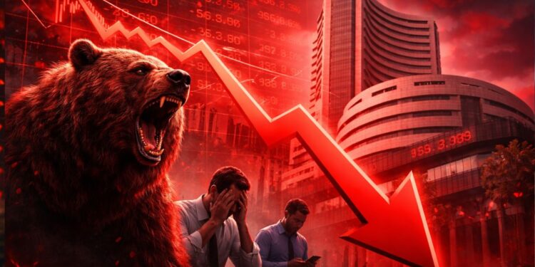 స్టాక్ మార్కెట్లకు భారీ షాక్…సెన్సెక్స్‌ 1600 పాయింట్ల పతనం