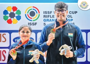 షూటింగ్ ప్రపంచకప్‌లో భారత్‌కు పసిడి: ప్రపంచ రికార్డు సృష్టించిన ముకేశ్‌-పలక్‌ జోడీ!