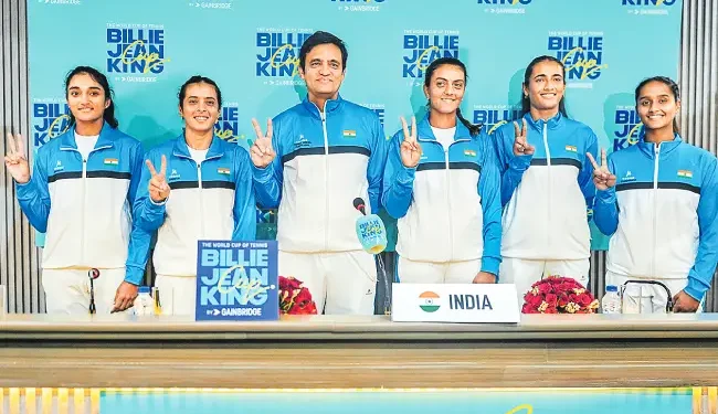 బిల్లీ జీన్ కింగ్ టోర్నీ: భారత్ ప్లే ఆఫ్స్ లక్ష్యంతో బరిలో