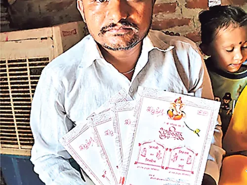 పెళ్లి శుభలేఖలో పర్యావరణ సందేశం: