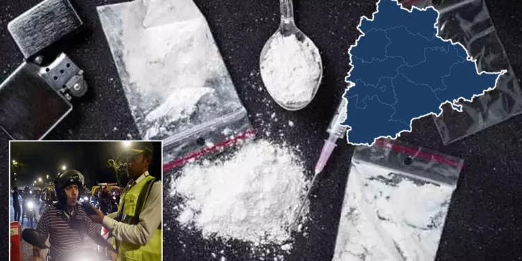 హైదరాబాద్ నగరంలో డ్రగ్ టెస్టులు నిర్వహిస్తున్న పోలీసులు