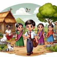 పెద్దల మాటల్లో జీవితం నేర్చుకున్న పిల్లలు