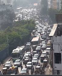 కేబీఆర్ పార్క్ వన్వే నిర్ణయం.. భారీ ట్రాఫిక్ జామ్