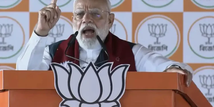 ఝార్‌గ్రామ్ ర్యాలీలో మోదీప్రసంగం
