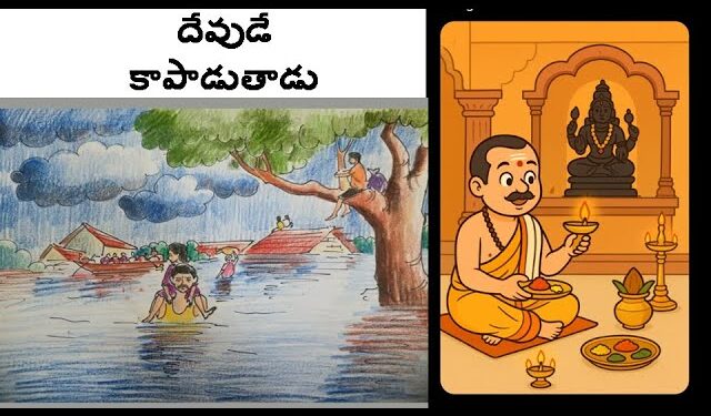 పూజారిని కాపాడే ప్రయత్నంలో గ్రామస్తులు!