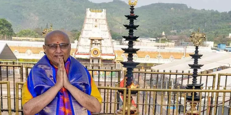 శ్రీవారి దర్శనానికి వచ్చిన భారత ఉప రాష్ట్రపతి