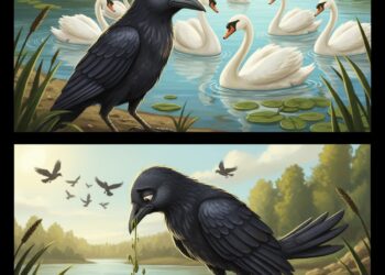 హంస కావాలనుకున్న కాకి కథే ఒక ఉదాహరణ.