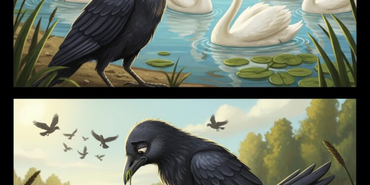 హంస కావాలనుకున్న కాకి