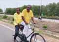 ‘నో వెహికల్ డే’లో భాగంగా సైకిల్‌పై పార్టీ కార్యాలయానికి చేరుకున్న నిమ్మల