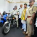 హెల్మెట్‌ ధరించి బుల్లెట్‌పై సందడి చేసిన సీఎం. చంద్రబాబు