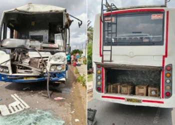 హనుమాన్ జంక్షన్ వద్ద ఘోర రోడ్డు ప్రమాదం