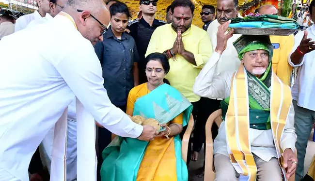 కుప్పం గంగమాంబ జాతరలో సీఎం చంద్రబాబు దంపతులు