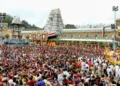 తిరుమలలో భక్తుల ప్రభంజనం.. రికార్డు స్థాయిలో 98 వేల మందికి దర్శనం