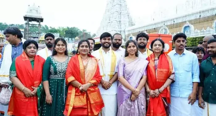 తిరుమలలో శ్రీవారిని దర్శించుకున్న హోంశాఖ మంత్రి వంగలపూడి అనిత