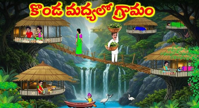 కొండ మధ్యలో గ్రామం