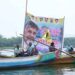 కూటమి ప్రభుత్వానికి మద్దతుగా కృష్ణానదిలో మత్స్యకారుల భారీ బోట్ల ర్యాలీ